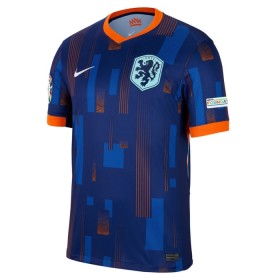 Virallinen pelipaita Alankomaat Vieras Euro 2024 Lyhythihainen - Miesten
